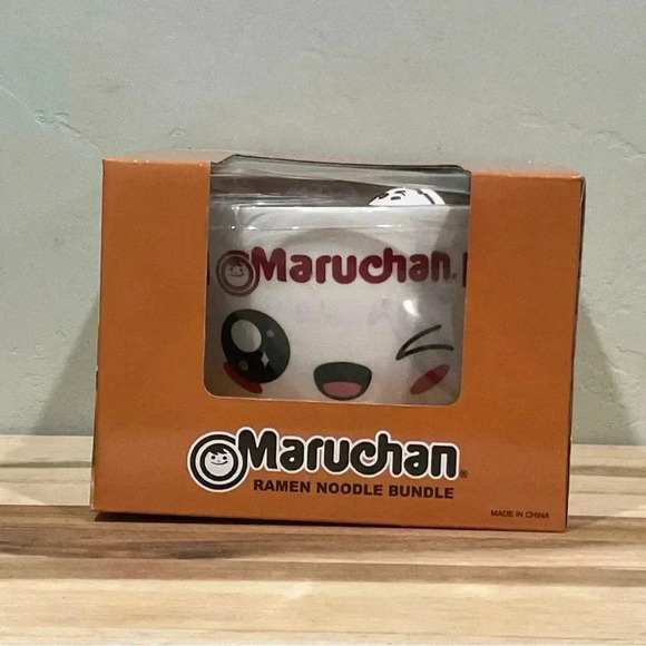 Maruchan Ramen Noodle Bundle With Ceramic Noodle Dish Chopsticks And Spoon - Picture 13 of 14